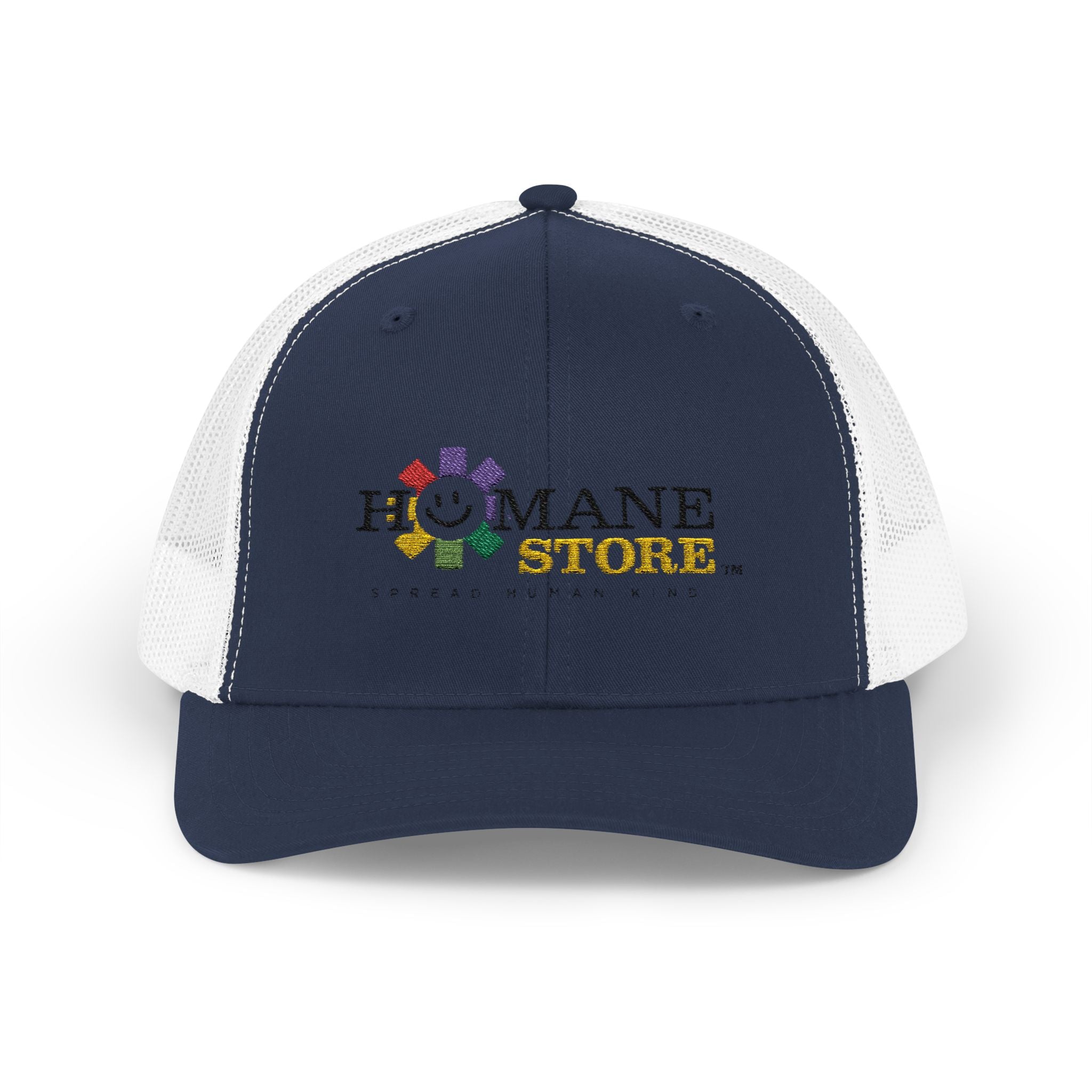 Humane Store Floral Smile Logo Snapback Trucker Cap