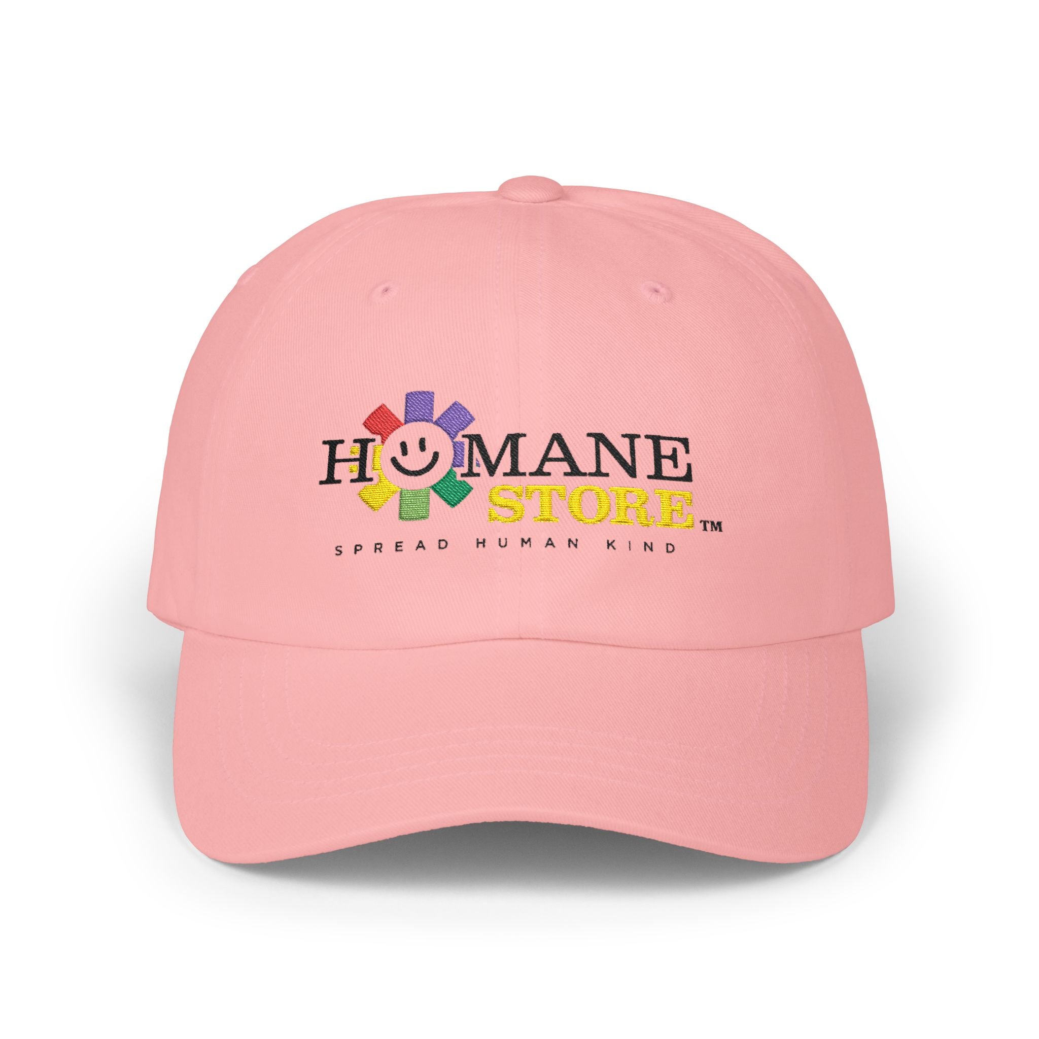 Classic Dad Cap — Humane Store Rainbow Smiley Logo Hat