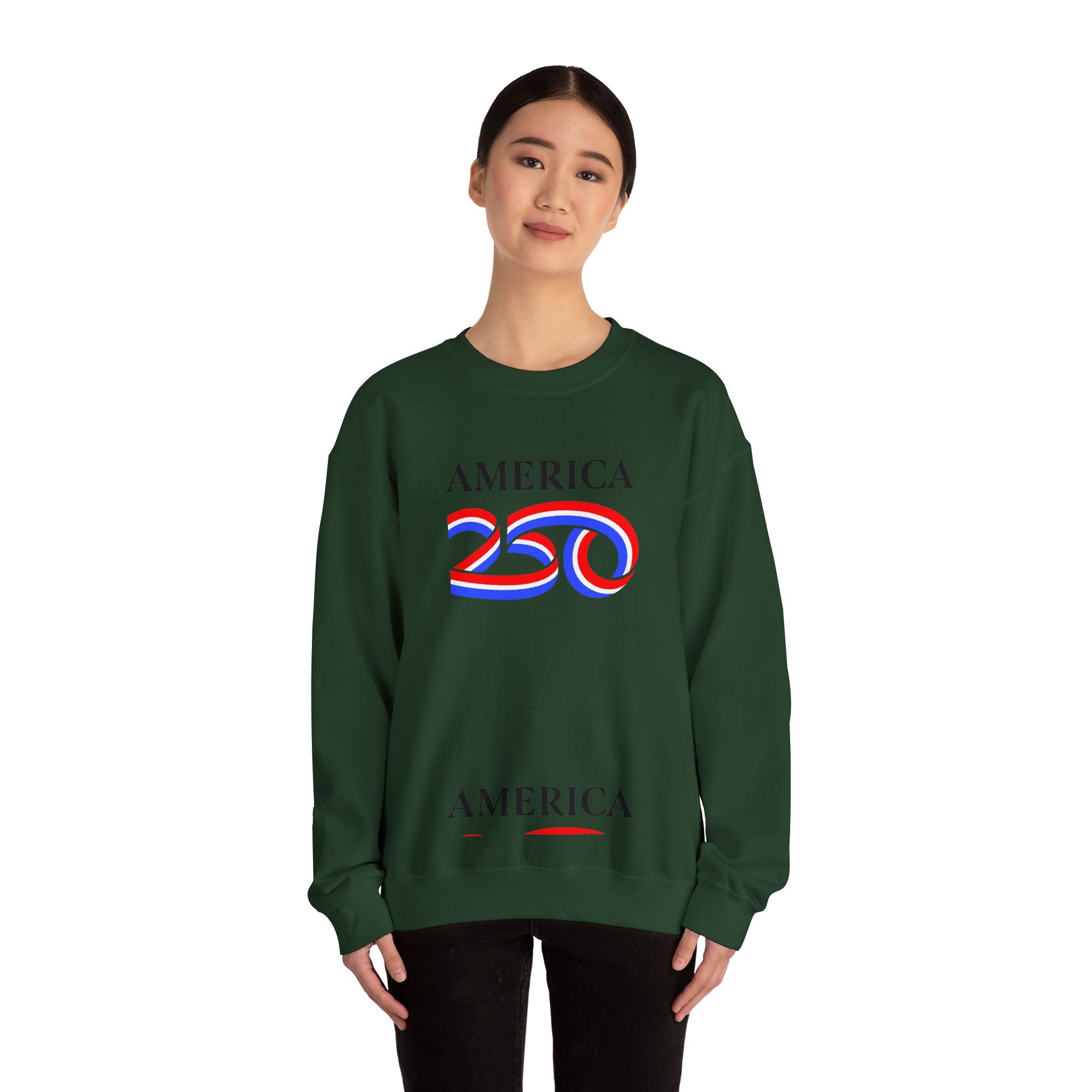 America 250 Crewneck Sweatshirt — Patriotic 250th Anniversary Pullover