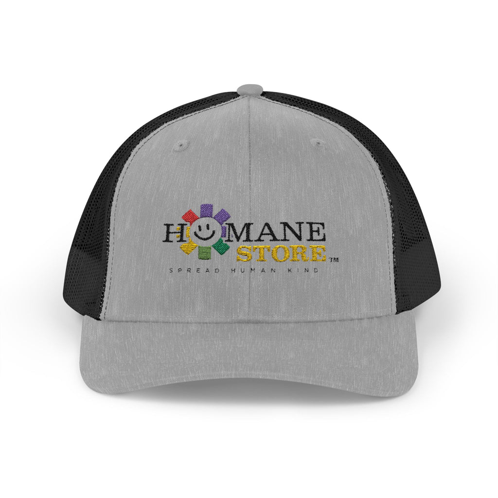 Humane Store Floral Smile Logo Snapback Trucker Cap