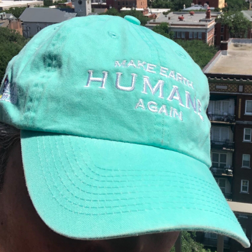 Make Earth Humane Again - Turquoise Transferring
